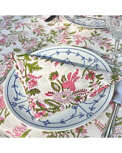 Serviette Blumenmuster